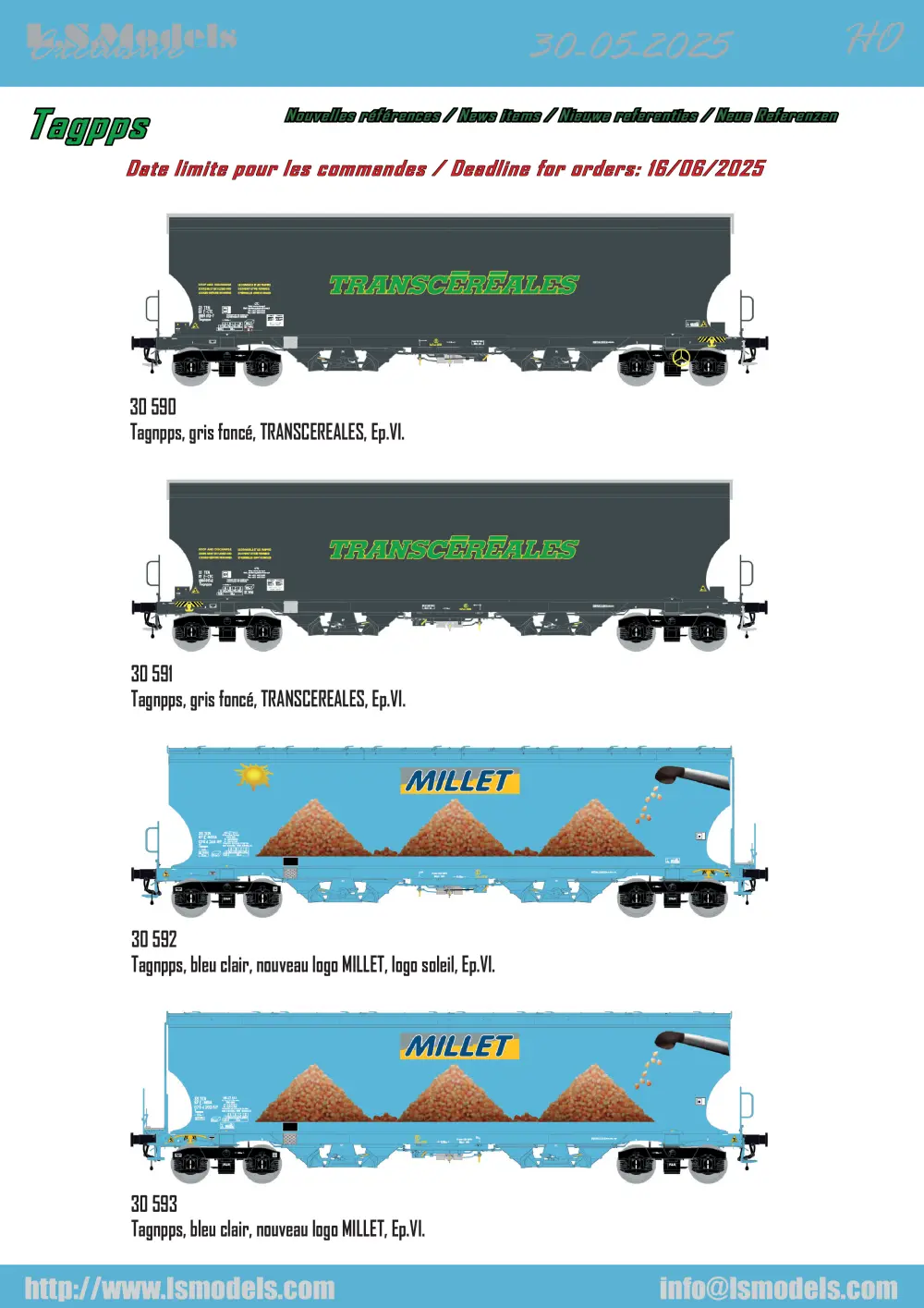 LS Models - Tagpps freight wagons
