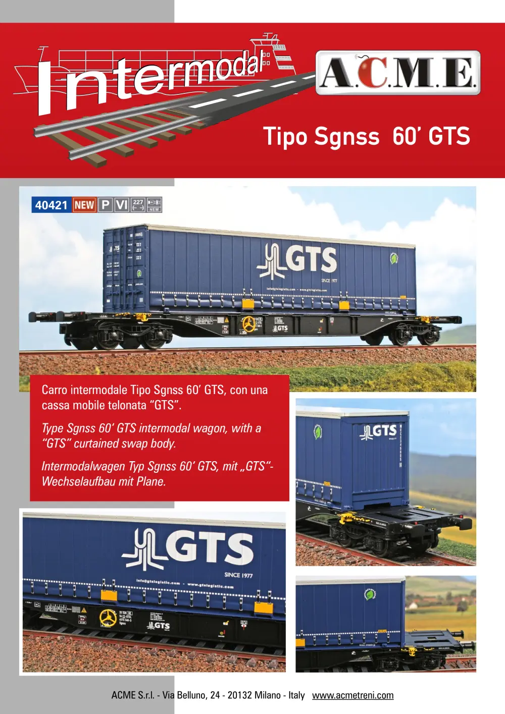 ACME - Anonima Costruzioni Modellistiche Esatte - Tipo Sgnss 60' GTS (ref. 40421)