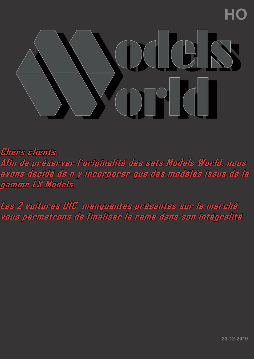 LS Models - Models World Set MW 1805