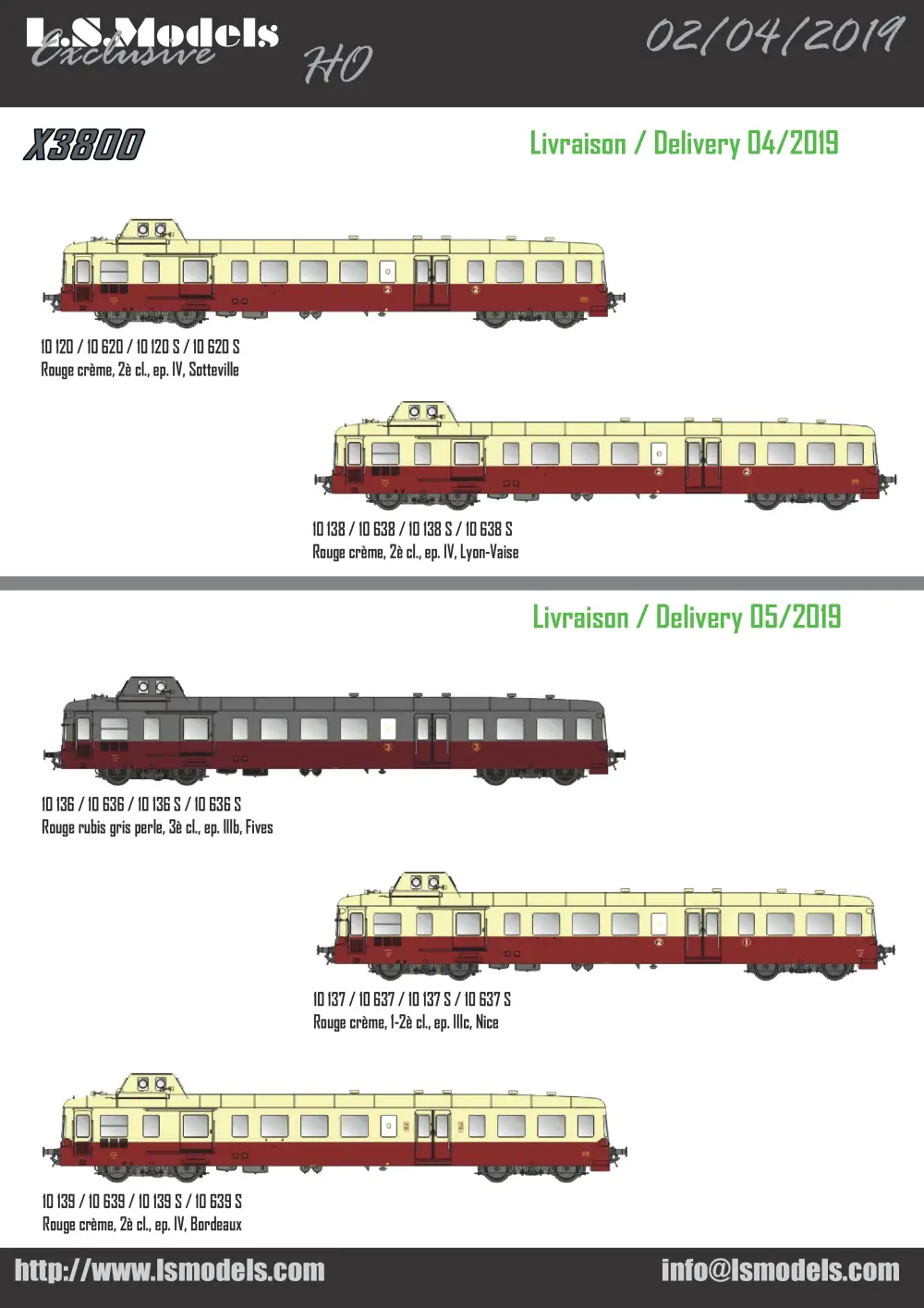 LS Models - Autorail X 3800 Picasso