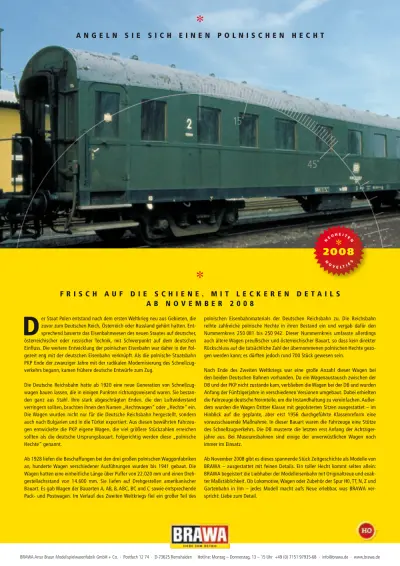 Flyer Schnellzugwagen Polnischer Hecht DB - Brawa