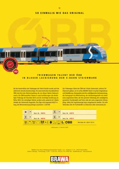 Flyer Talent S Steiermark - Dampflok Rh 919 ÖBB - Brawa