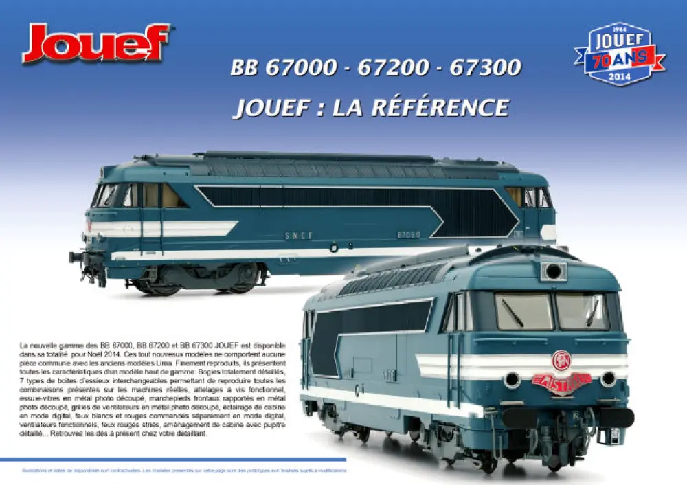 Jouef - SNCF BB 67000 - 67200 - 67300