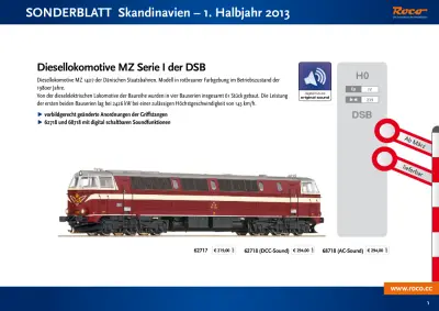 Sonderblatt Skandinavien - 1. Halbjahr 2013 - Roco