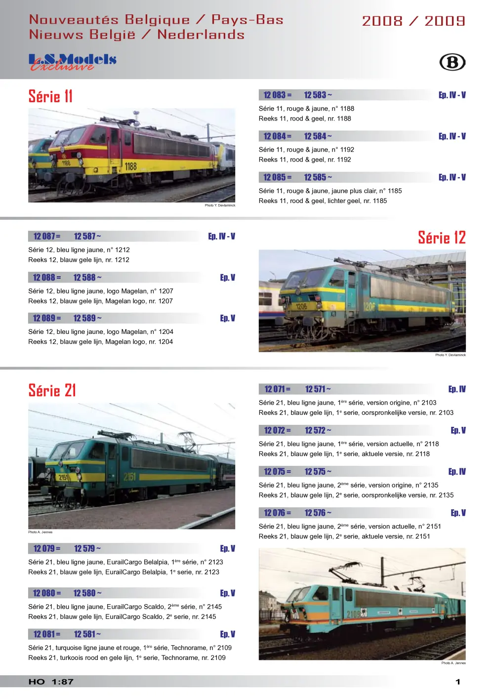 LS Models - Nouveautés Belgique & Pays-Bas / Nieuws België & Nederlands 2008-2009