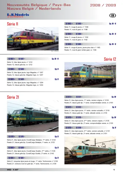 Nouveautés Belgique & Pays-Bas / Nieuws België & Nederlands 2008-2009 - LS Models