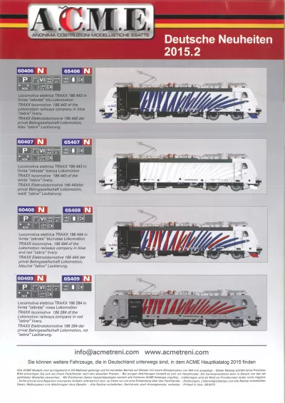 German novelties 2015.2 - ACME - Anonima Costruzioni Modellistiche Esatte