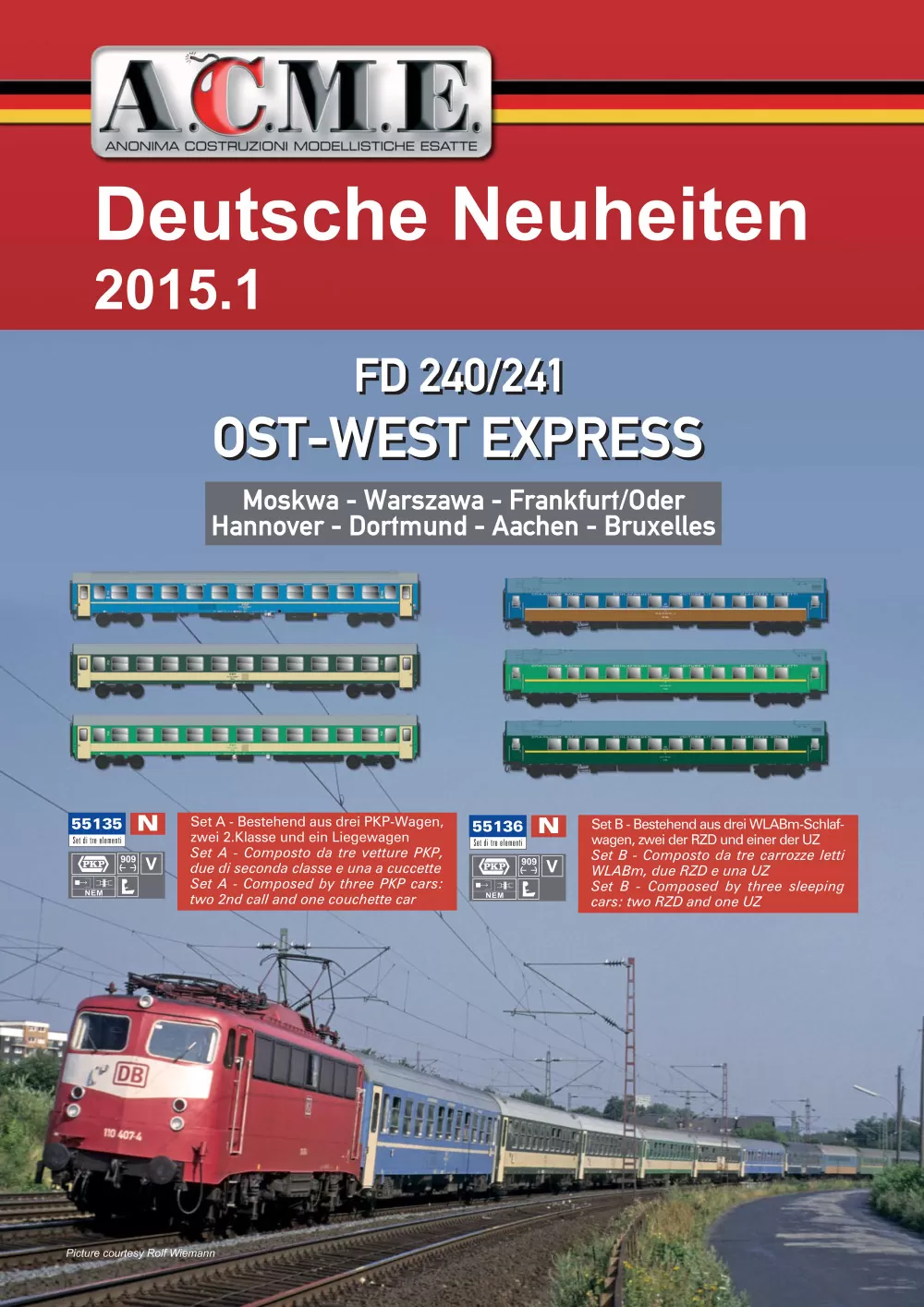 ACME - Anonima Costruzioni Modellistiche Esatte - German novelties 2015.1