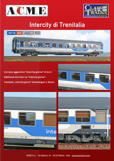 Intercity di Trenitalia (ref. 70119) - ACME - Anonima Costruzioni Modellistiche Esatte