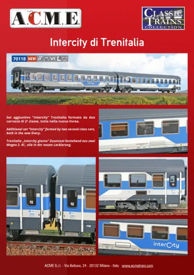 Intercity di Trenitalia (ref. 70118) - ACME - Anonima Costruzioni Modellistiche Esatte