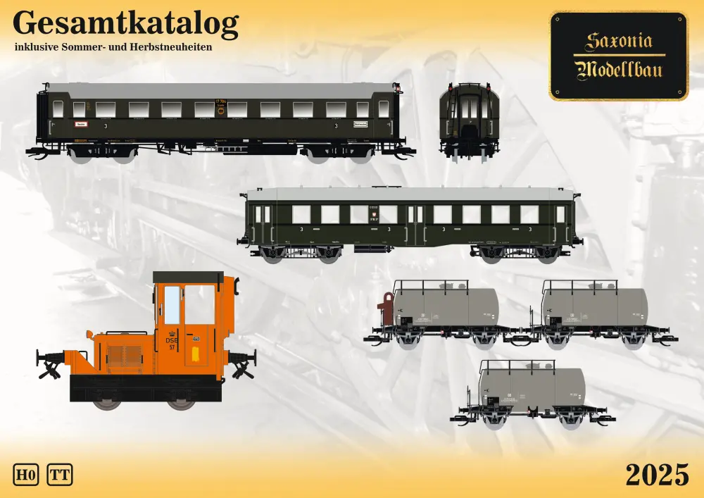 Saxonia Modellbau - Gesamtkatalog inklusive Sommer- und Herbstneuheiten 2025