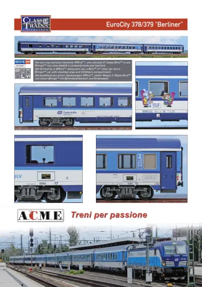 EuroCity 378/379 "Berliner" (ref. 55318) - ACME - Anonima Costruzioni Modellistiche Esatte