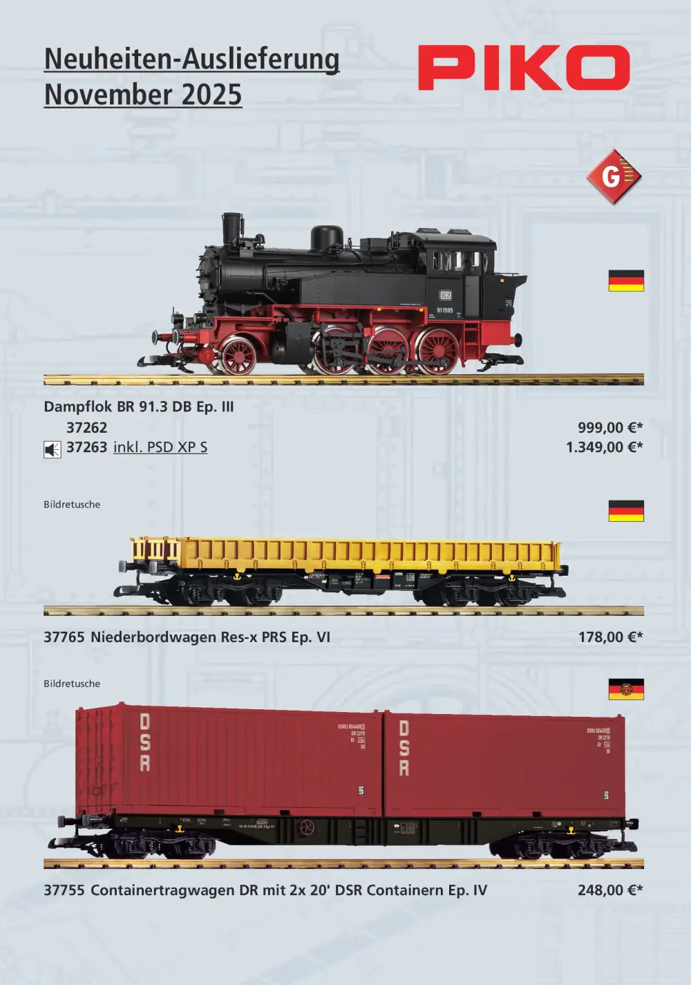 PIKO - Neuheiten-Auslieferung November 2025