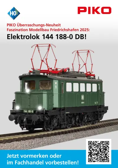 DB - Elektrolok 144 188-0 - PIKO