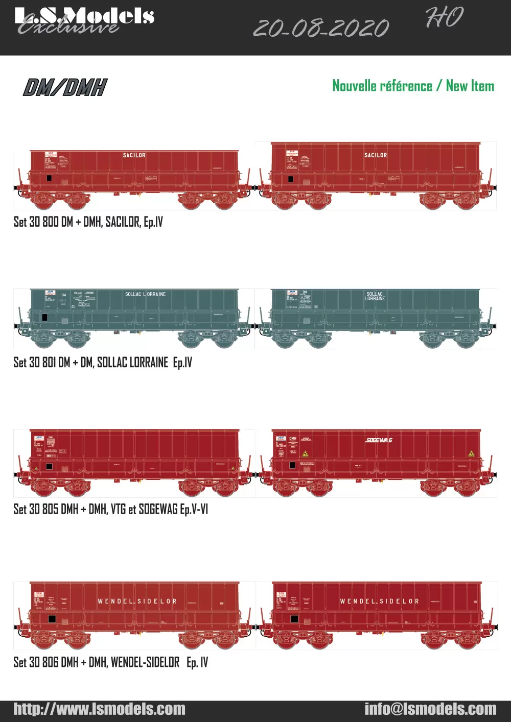 LS Models - Focus DM/DMH freight coaches