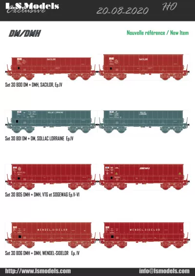 Focus DM/DMH freight coaches - LS Models