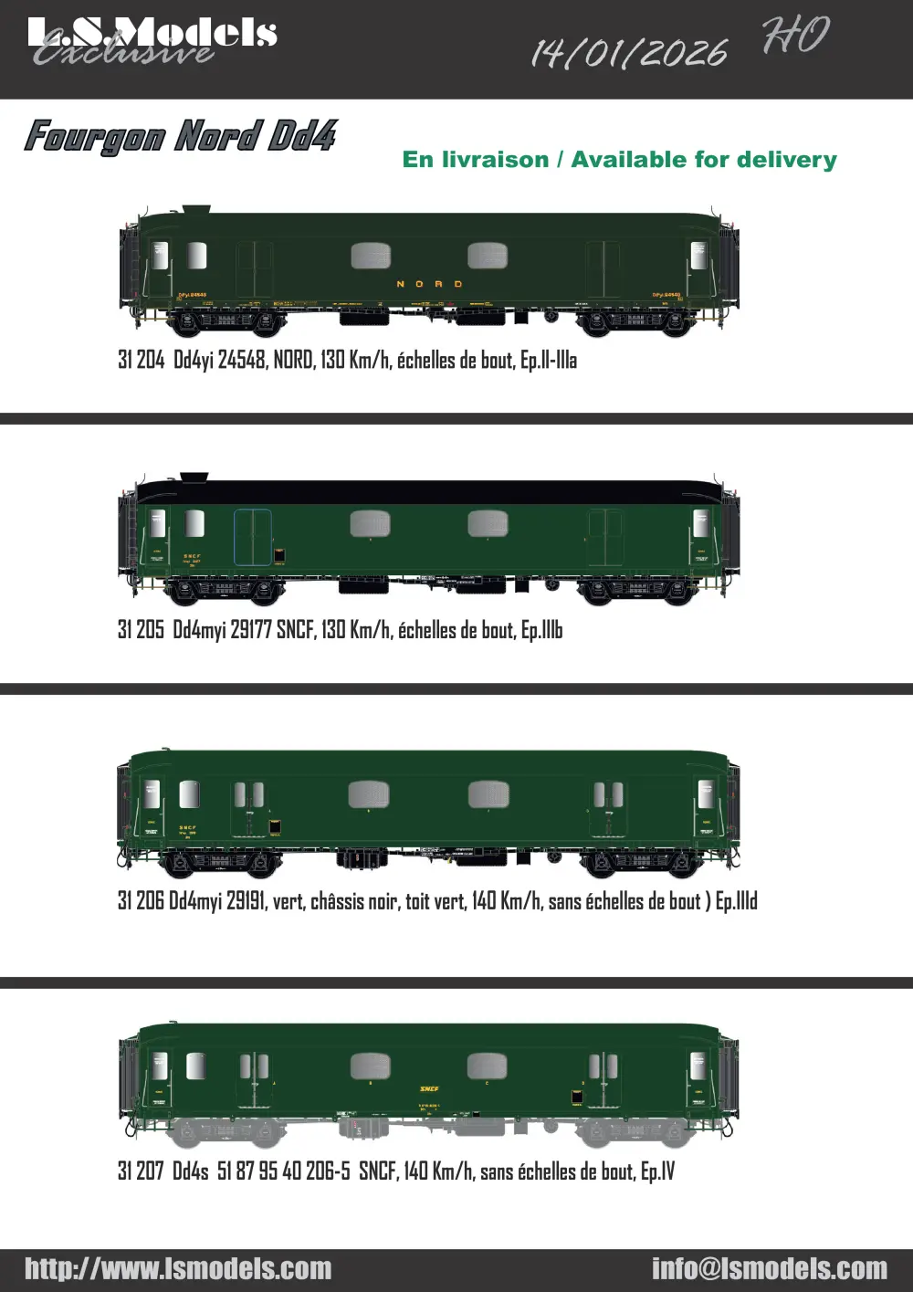 LS Models - Fourgon Nord Dd4