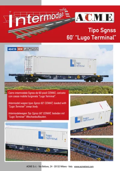 Tipo Sgnss 60' "Lugo Terminal" (ref. 40419) - ACME - Anonima Costruzioni Modellistiche Esatte