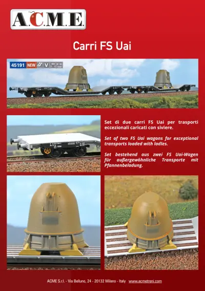 Carri FS Uai (ref. 45191) - ACME - Anonima Costruzioni Modellistiche Esatte