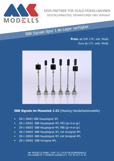 SBB Signale - MK-Modells
