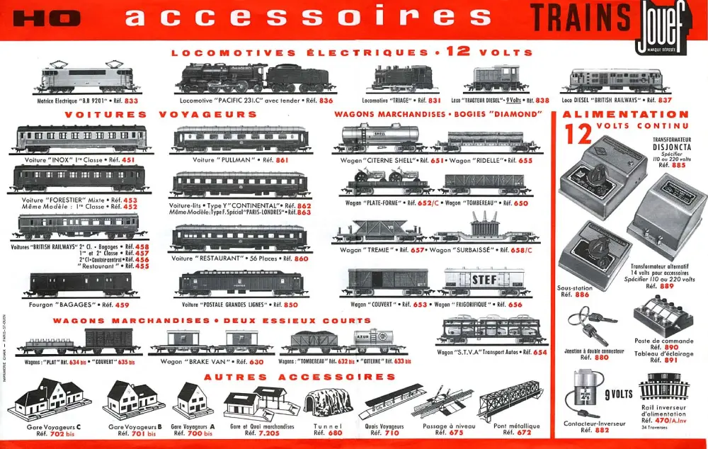 Jouef - Mini-catalogue 1962