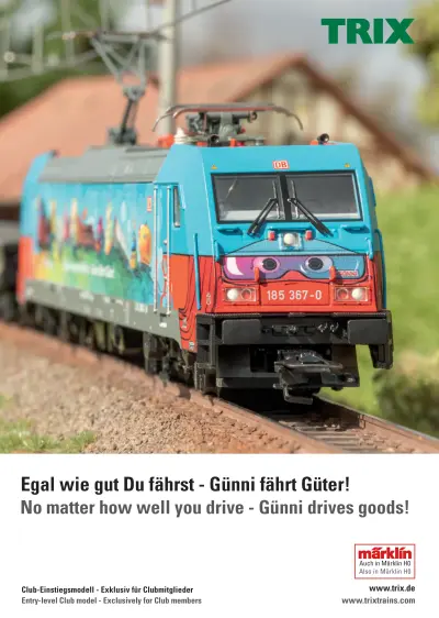 DB - Elektrolokomotive Baureihe 185.2 / Class 185.2 Electric Locomotive "Günni" - Trix