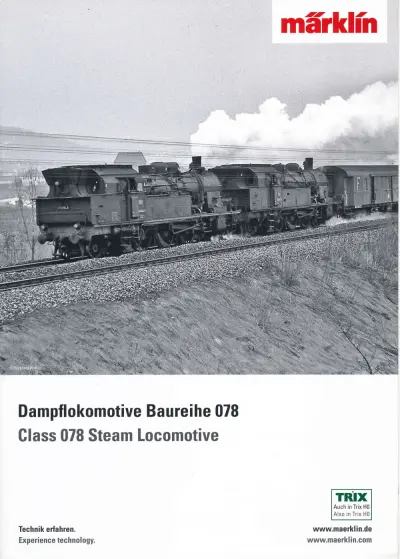 Dampflokomotive Baureihe 078 / Glass 078 Steam Locomotive - Märklin