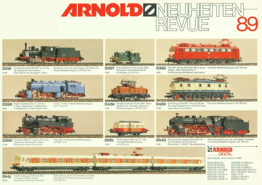 Arnold - Neuheiten 1989