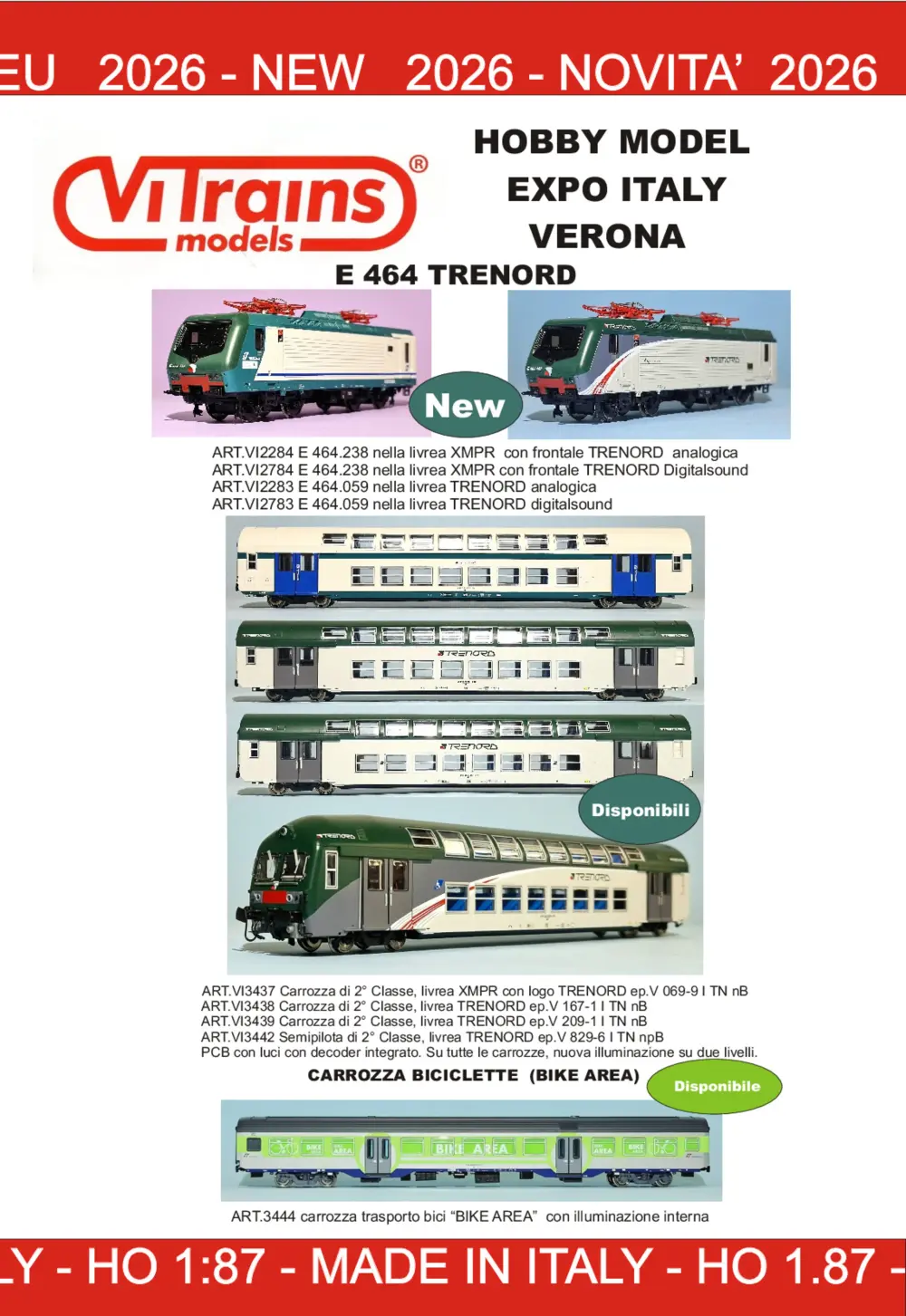 ViTrains - Novità 2026