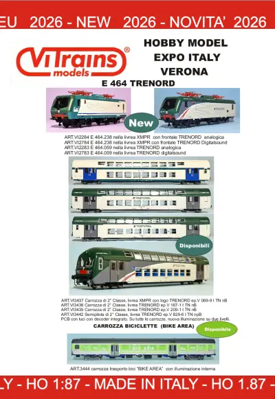 Novità 2026 - ViTrains