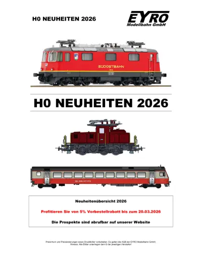 Neuheiten 2026 - Eyro Modellbahn GmbH
