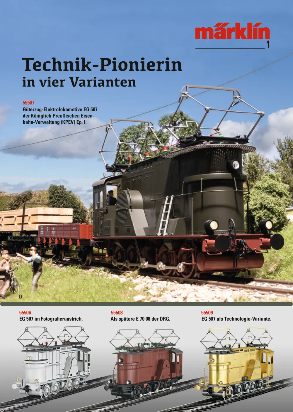Märklin - Güterzug-Elektrolokomotive EG 507 der Königlich Preußischen Eisenbahn-Verwaltung (KPEV)