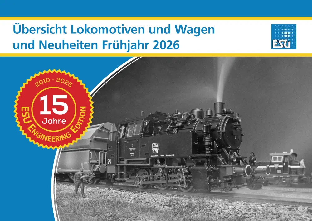 ESU - Übersicht Lokomotiven und Wagen und Neuheiten Frühjahr 2026