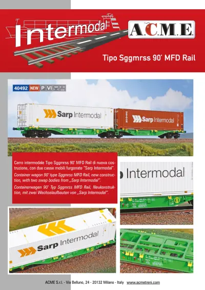 Tipo Sggmrss 90’ MFD Rail (ref. 40492) - ACME - Anonima Costruzioni Modellistiche Esatte