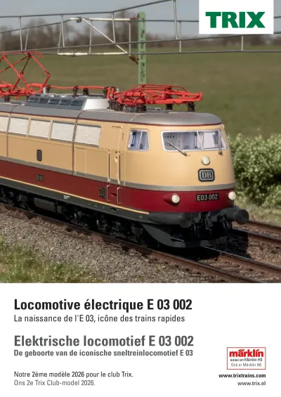 Locomotive électrique E 03 002 / Elektrische locomotief E 03 002 - Trix