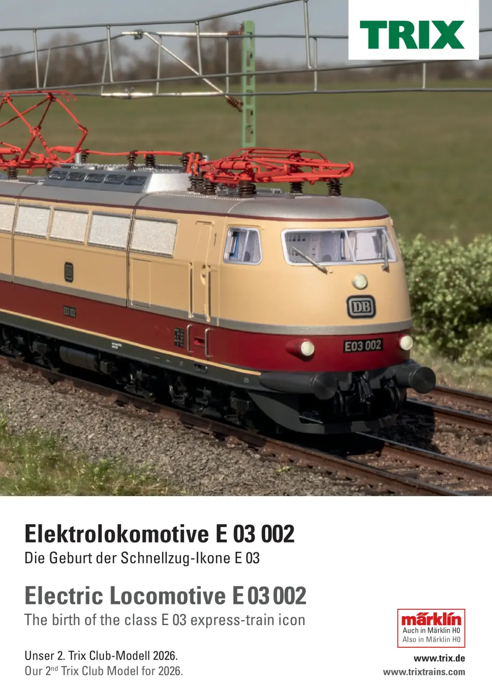Trix - Elektrolokomotive E 03 002 / Electric Locomotive E 03 002