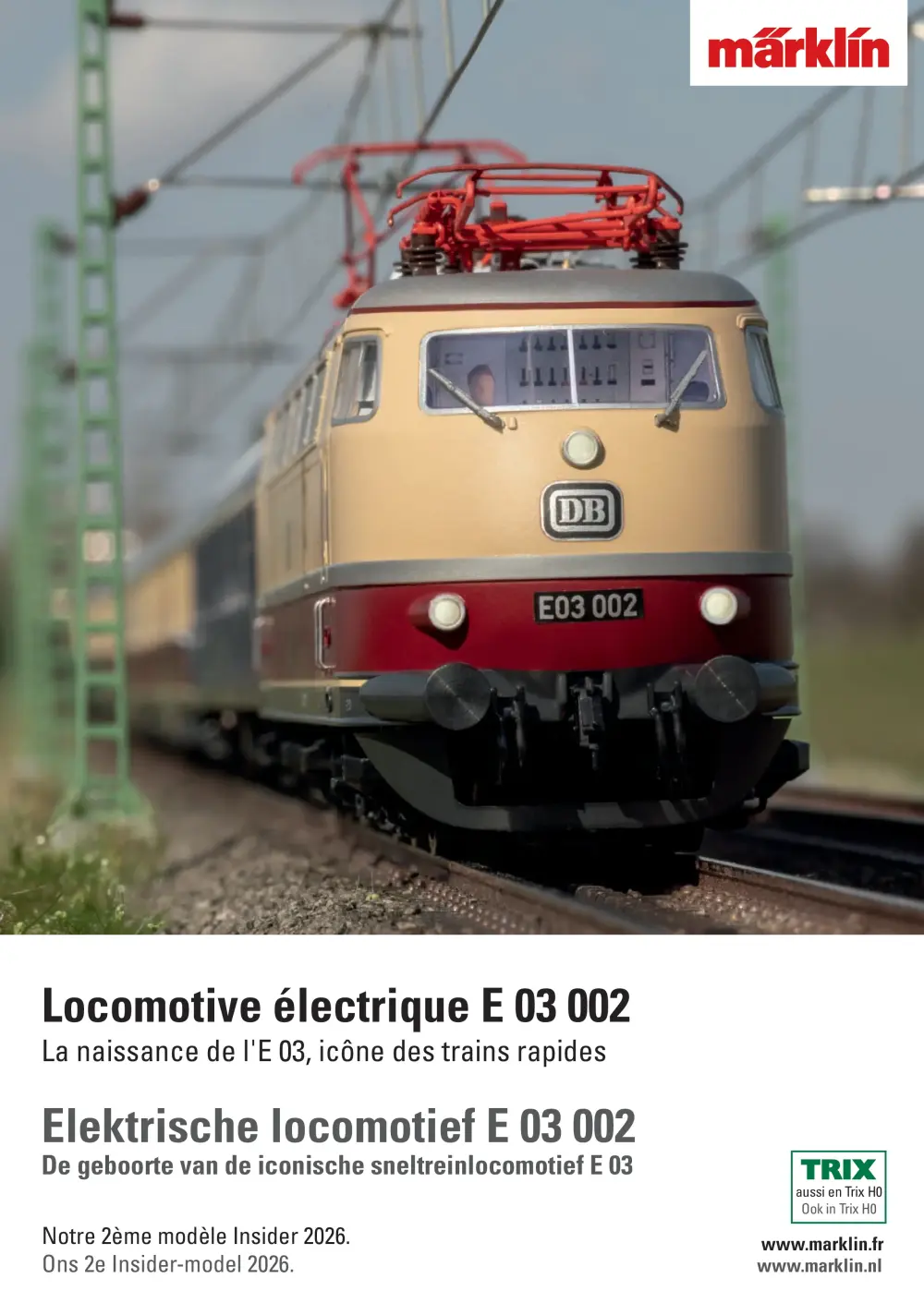 Märklin - Locomotive électrique E 03 002 / Elektrische locomotief E 03 002
