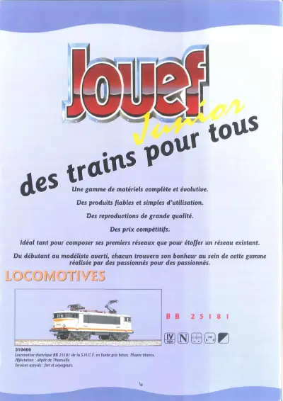 Catalogue Junior 2001 - Jouef