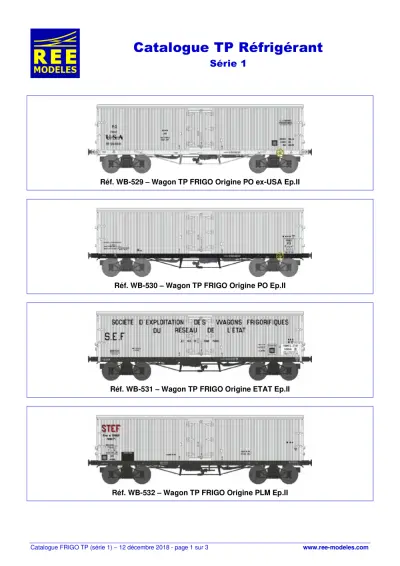 TP Réfrigérant - Série 1 - Rails Europ Express (REE) Modèles