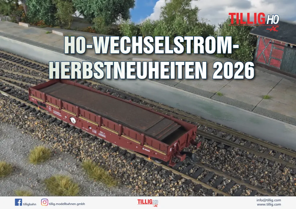 Tillig Bahn - H0-Wechselstrom – Herbstneuheiten 2026