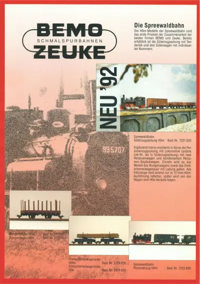 Neuheiten 1992 - BEMO