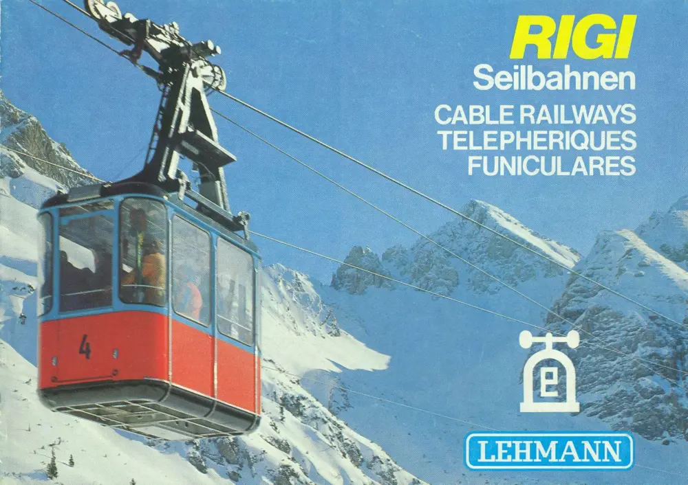 LGB - Prospekt Rigi Seilbahnen  1979