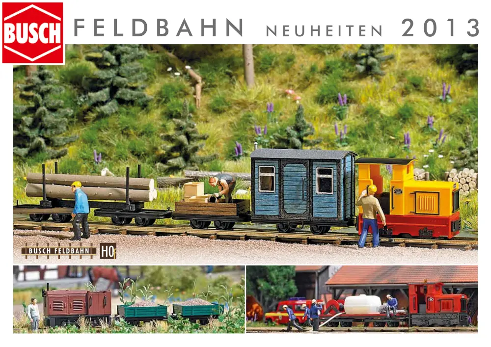 Busch - Feldbahn Neuheiten 2013