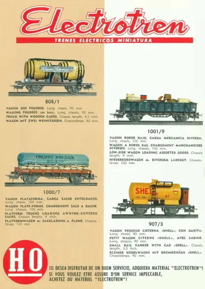 Prospekt Trenes Electricos Miniatura 1963 - Electrotren