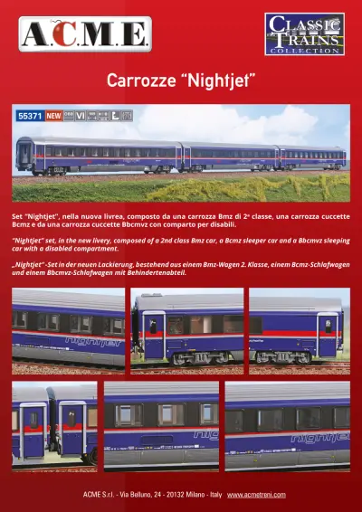 Carrozze "Nightjet" (ref. 55371)