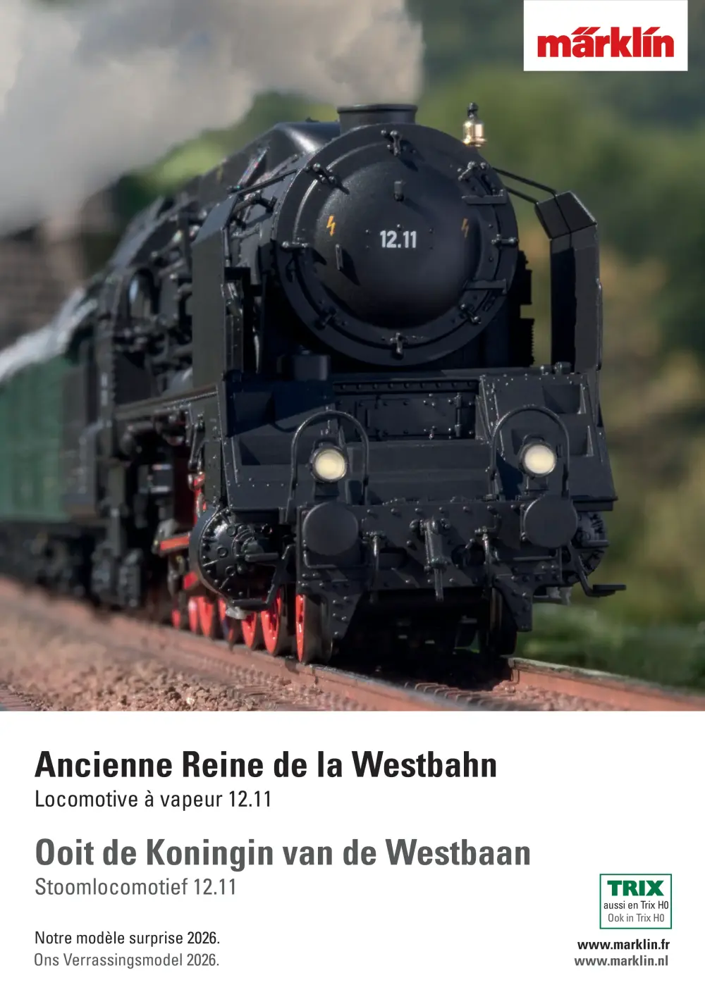 Märklin - Locomotive à vapeur 12.11 / Stoomlocomotief 12.11