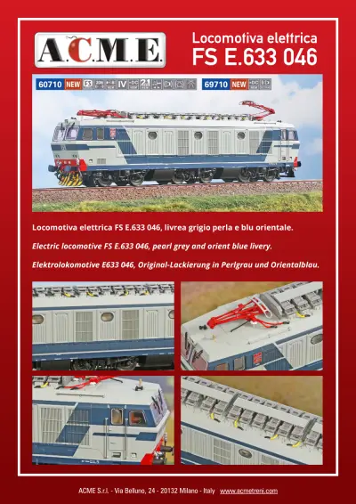 Locomotiva elettrica FS E.633 046 (ref. 60710 / 69710)