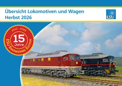 Übersicht Lokomotiven und Wagen Herbst 2026