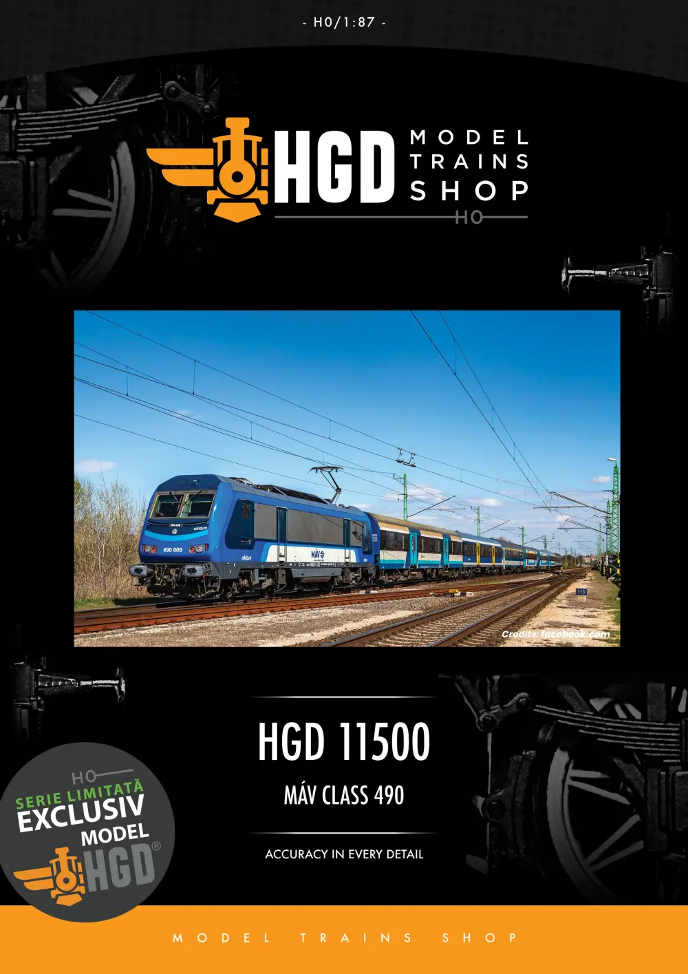 HGD - MÁV - Class 490 electric locomotive