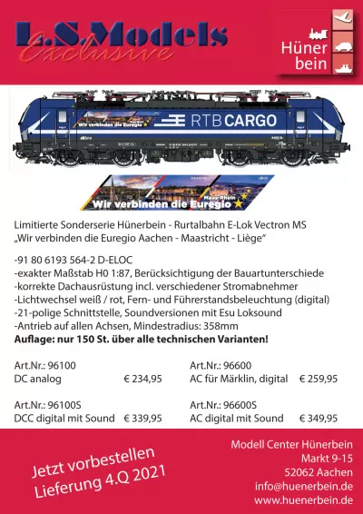 RTB Cargo - Vectron electric locomotive - LS Models